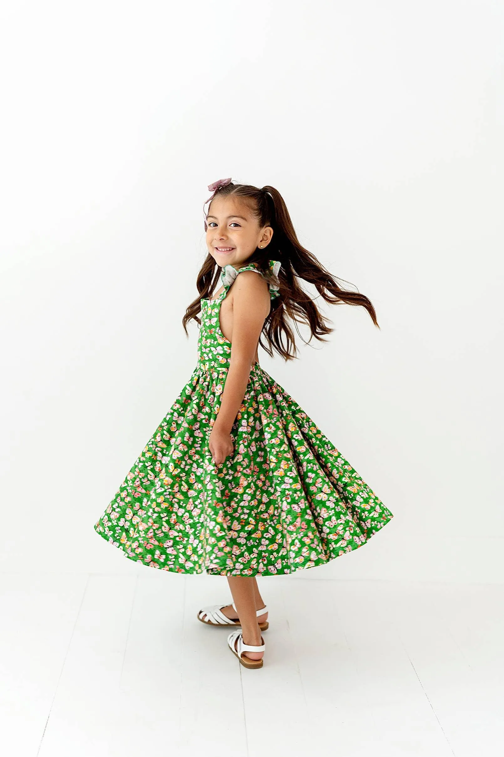 Rosita Dress in Bold Butterfly| Pocket Twirl Dress: 4