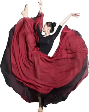 ROYAL SMEELA 720 Long Ballet Skirt Women Fairy Lyrical Dance Skirt Modern Dance Costume Flowy Maxi Skirts for Ballerina