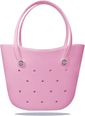 Rubber Beach Bag Large Waterproof Lightweight Washable Durable Bogo Bag Women Rubber Tote Bag for Beach, Pool, Gym