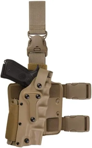 Safariland 3085 Military Tactical Holster with Detachable Harness, Flat Dark Earth, Beretta 92 Ambidextrous