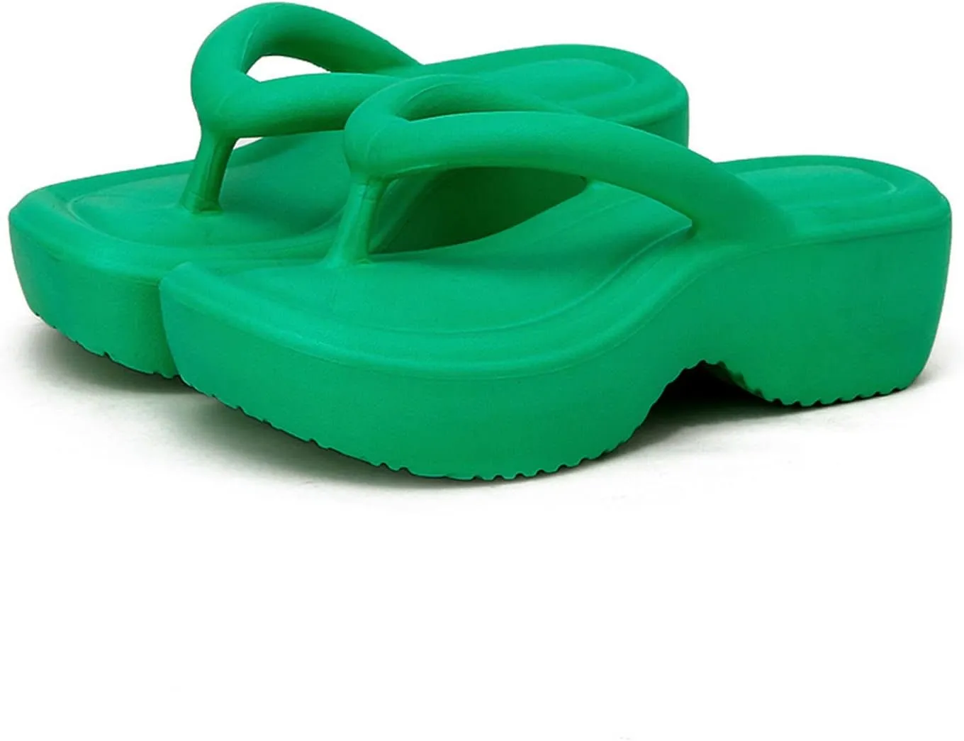 SALIGNA Women's Platform Flip Flop with Arch Support Casual Comfortable Wedge Flip-Flops Summer Beach Sandals Thong Slippers