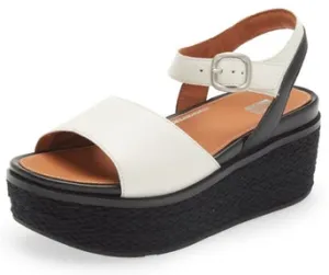 Sandals Toe Wedge Espadrille Feature-rich Last chance Upper Strap Eloise Cream FitFlop Strappy Open Ankle