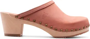 Sandgrens Handmade Swedish Wood Clogs for Women, High Heel Mule | Rome