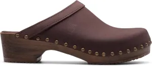 Sandgrens Handmade Swedish Wood Clogs for Women, Low Heel Mule | Athens