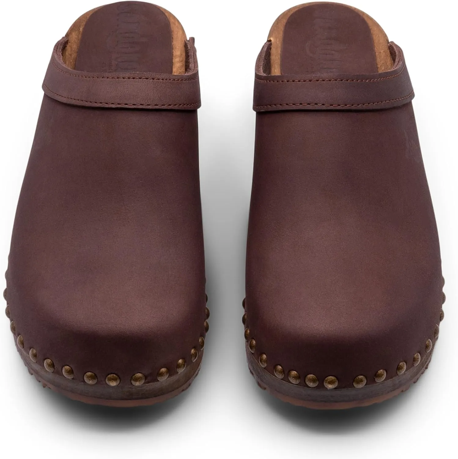 Sandgrens Handmade Swedish Wood Clogs for Women, Low Heel Mule | Athens