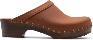Sandgrens Handmade Swedish Wood Clogs for Women, Low Heel Mule | Athens