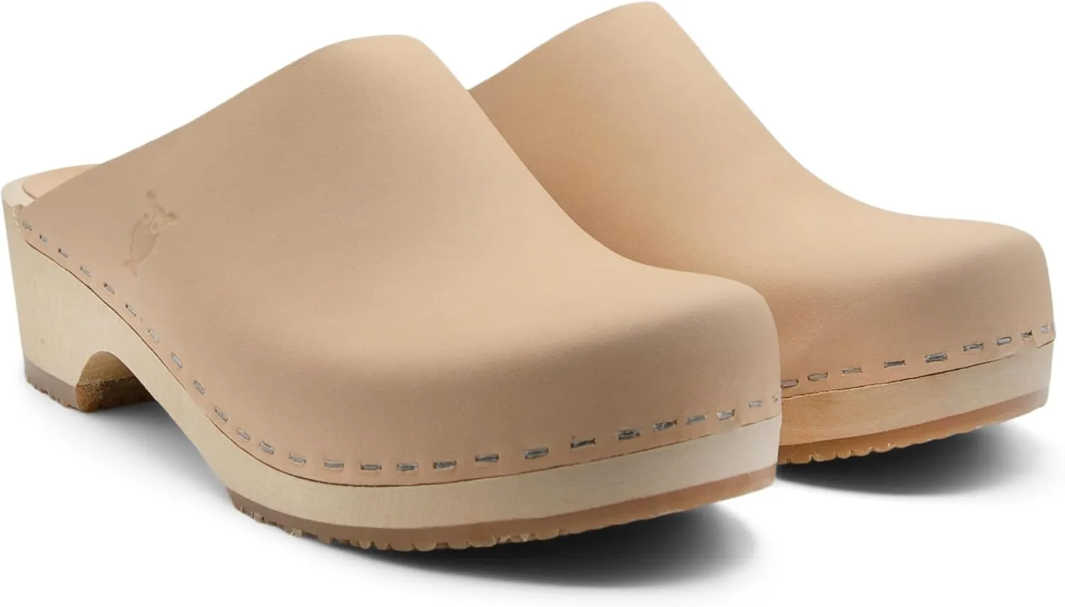 Sandgrens Handmade Swedish Wood Clogs for Women, Low Heel Mule | Austin