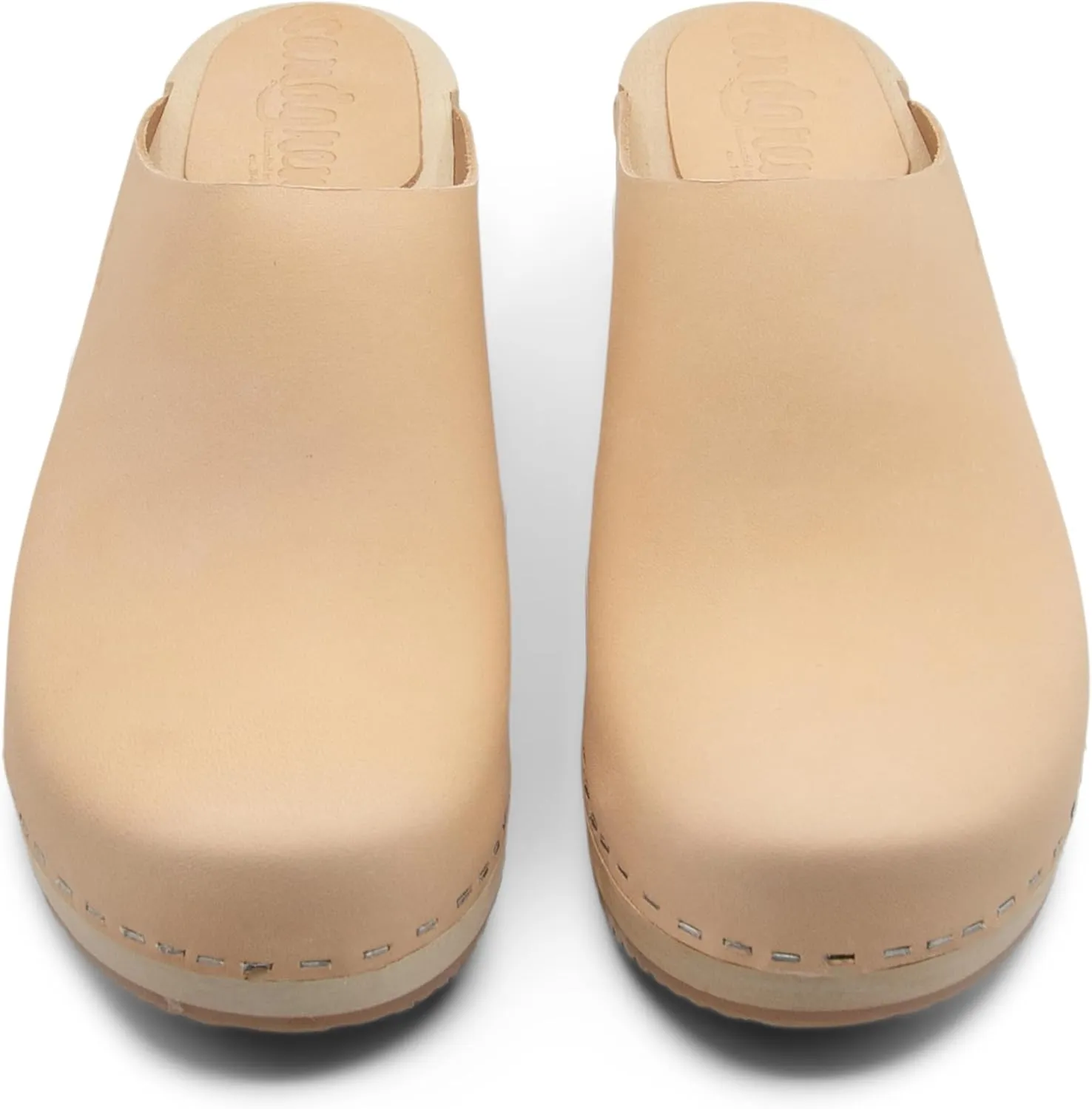 Sandgrens Handmade Swedish Wood Clogs for Women, Low Heel Mule | Austin