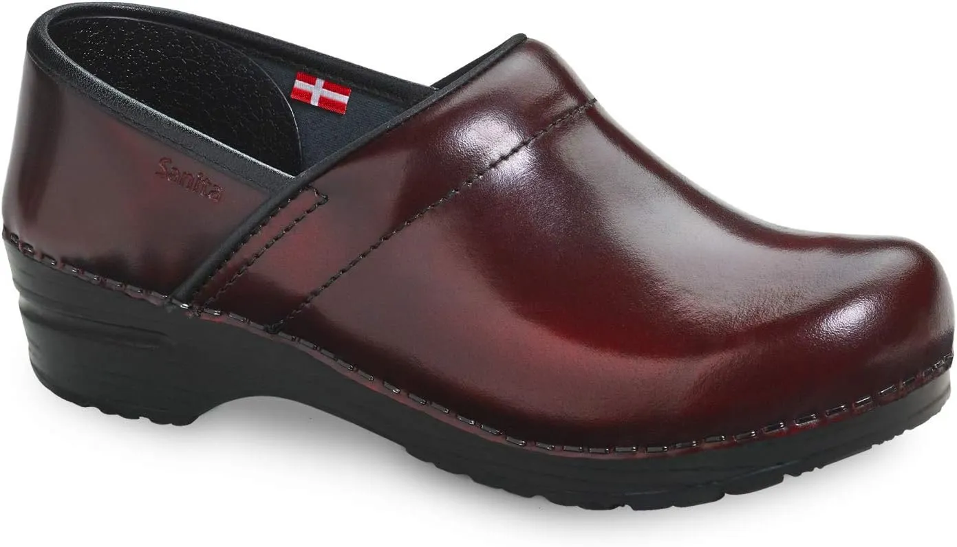 Sanita Pro Cabrio Professional Clogs for Men - Arch Support, Durable, Closed-Back Slip-On Shoes