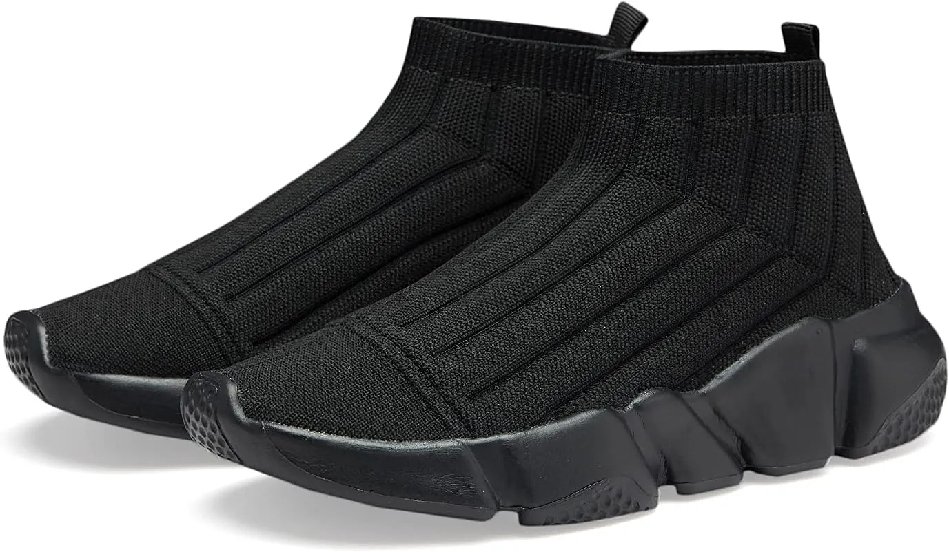 Santiro Boys Shoes Girls Sock Shoes Knit Breathable Slip On Shoes