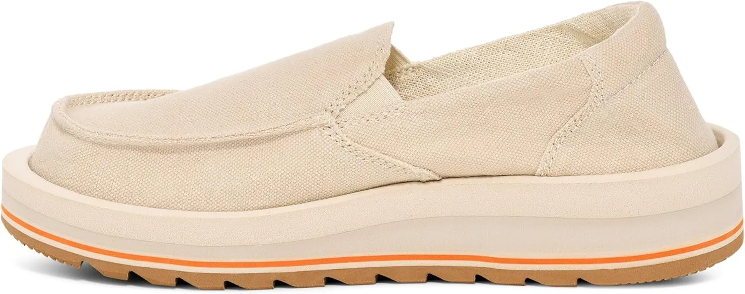 Sanuk Womens Donna Mesa Loafers | Womens Shoes | Slip On Shoes for Women | Women's Slip-on Loafers | Memory Foam Footbed