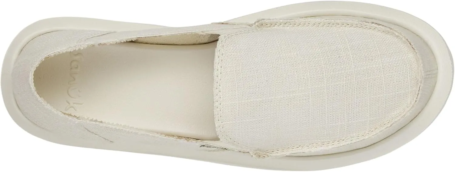 Sanuk Womens Donna Soft Top Hemp Loafers | Womens Shoes | Slip On Shoes for Women | Women's Slip-on Loafers | Memory Foam Footbed