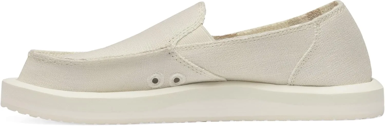 Sanuk Womens Donna Soft Top Hemp Loafers | Womens Shoes | Slip On Shoes for Women | Women's Slip-on Loafers | Memory Foam Footbed