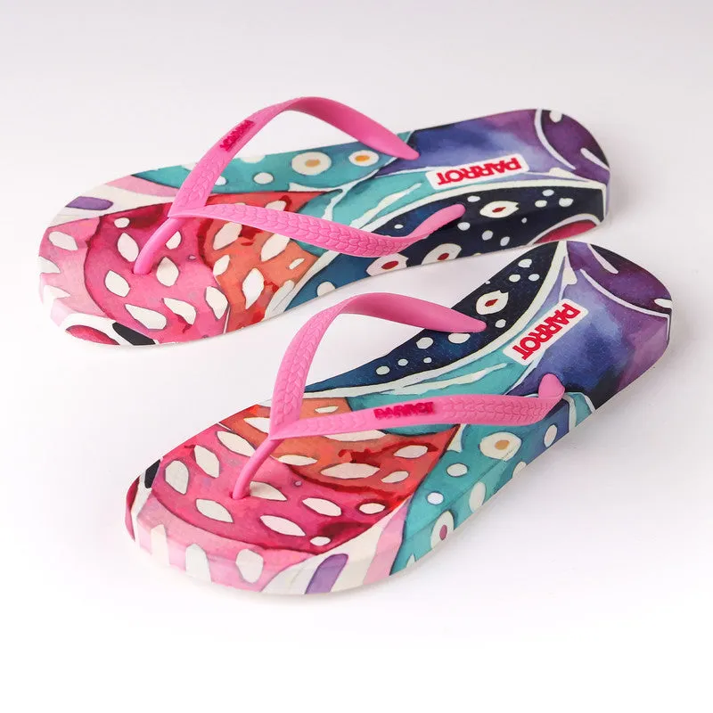 Serene Petals Slippers-Multicolors