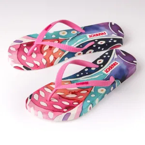 Serene Petals Slippers-Multicolors