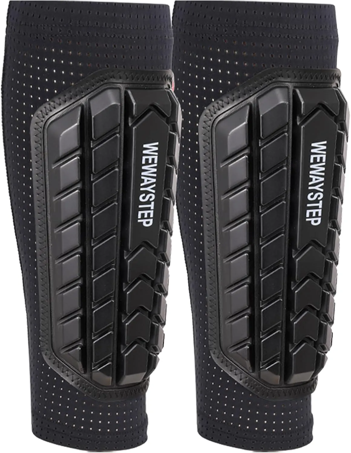 Shin Guards Soccer Kids Youth, Adult Shin Guards with Honeycomb Padding，Breathable & Anti-Slip Calf Compression Sleeves