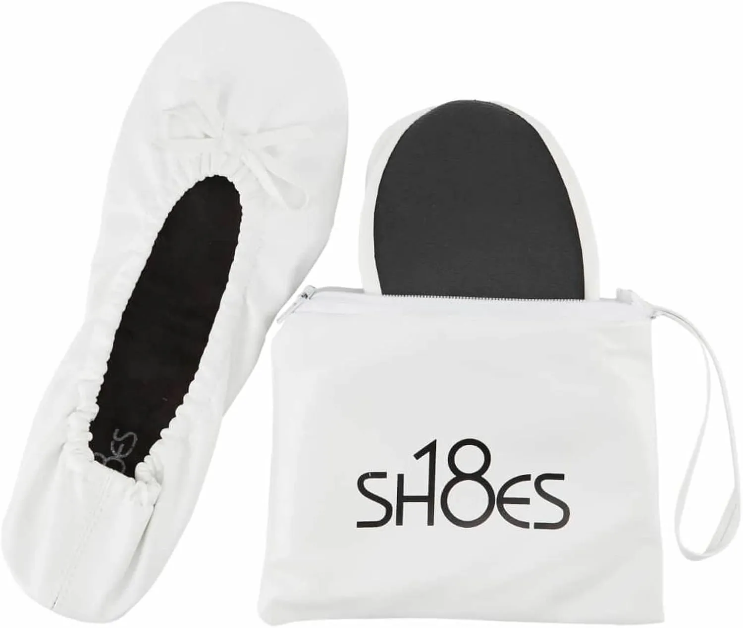 Shoes 18 Women's Foldable Portable Travel Ballet Flat Shoes w/Matching Carrying Case