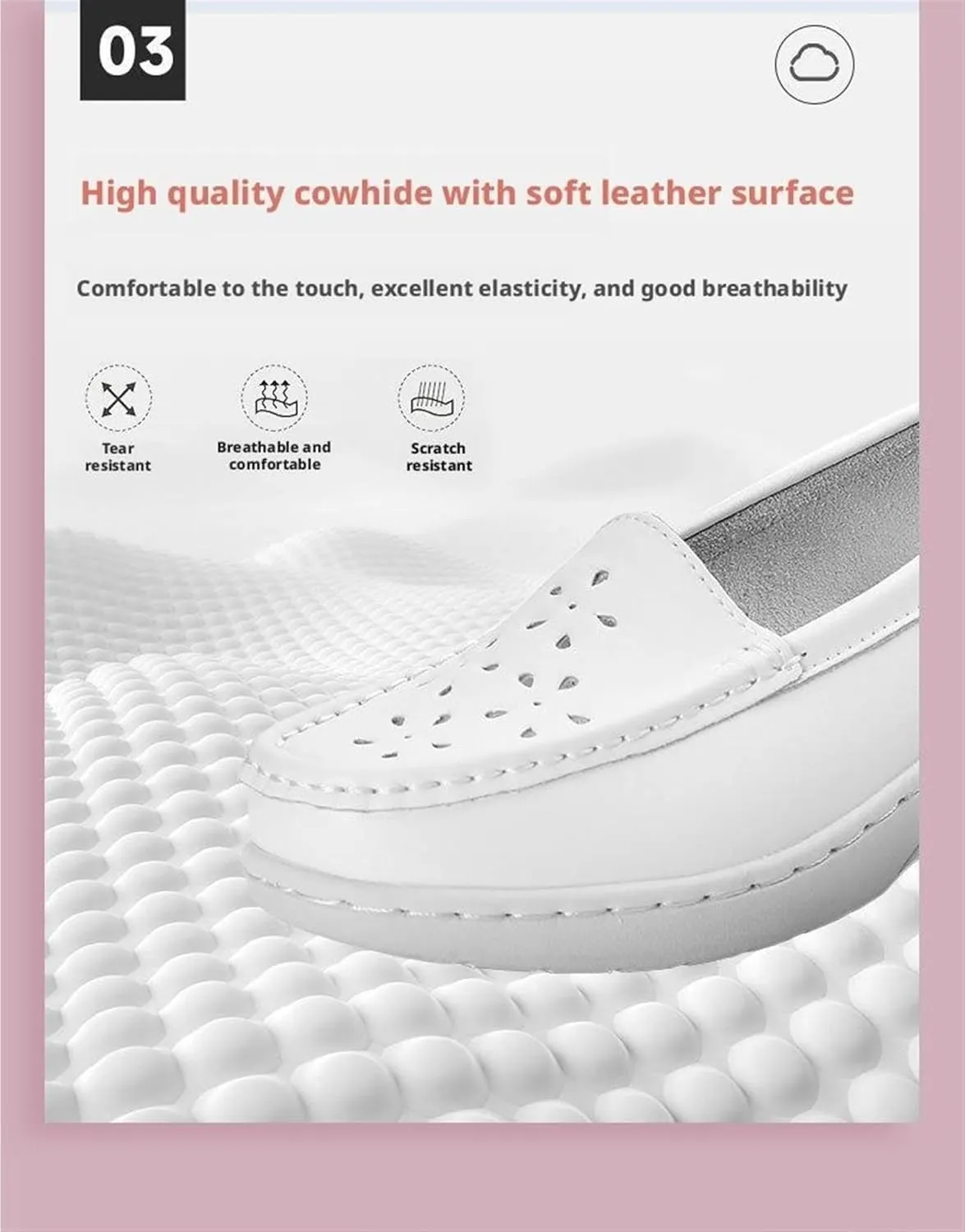 Shoes for Nurses Women On Lightweight White Slip Resistant Walking with Arch Support Healthcare Work Shoes