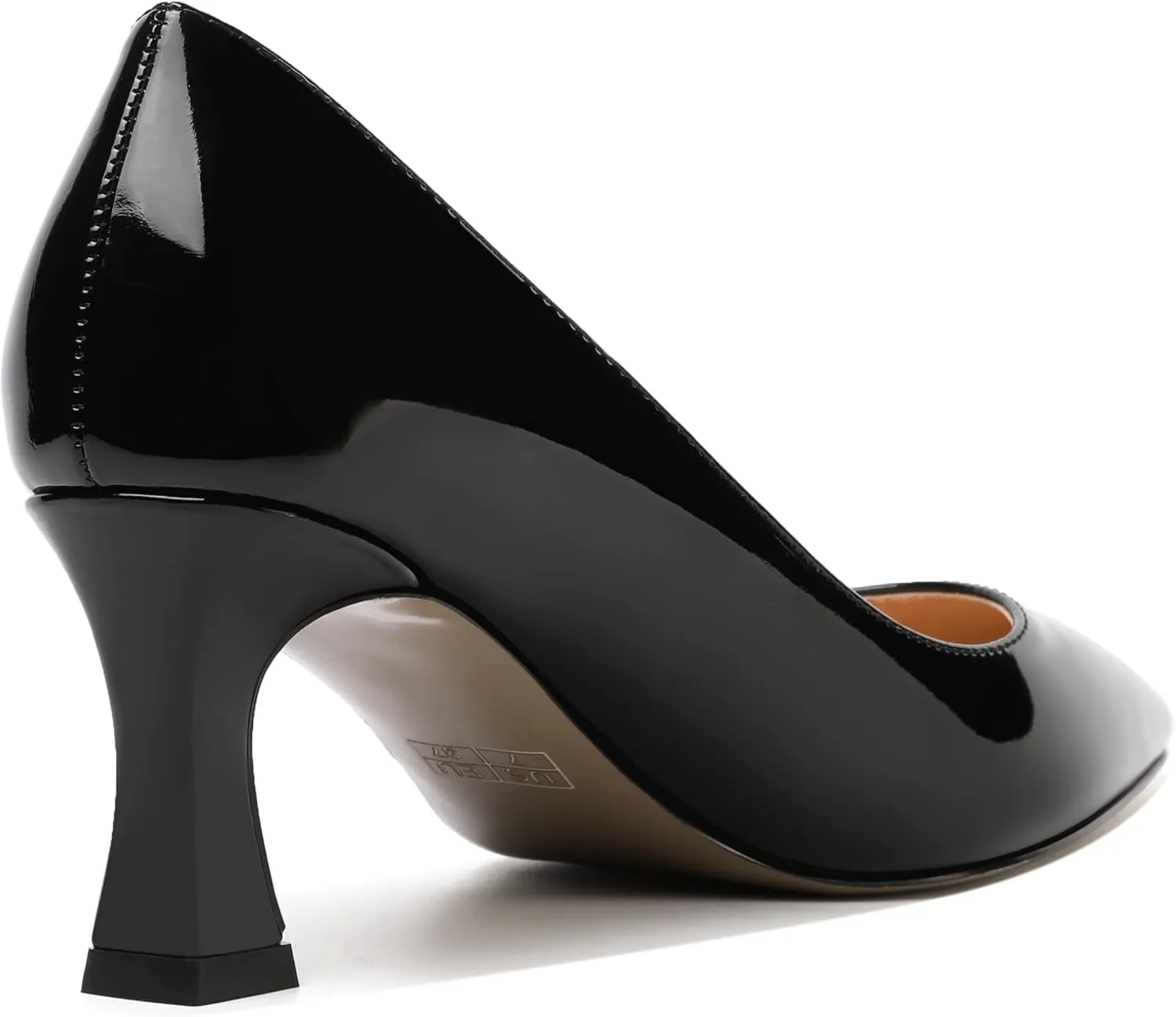 SHOWFOREST Womens Pointed Toe Slip On Evening Suede Dress Spool Mid Heel Pumps Shoes 2.5 Inch