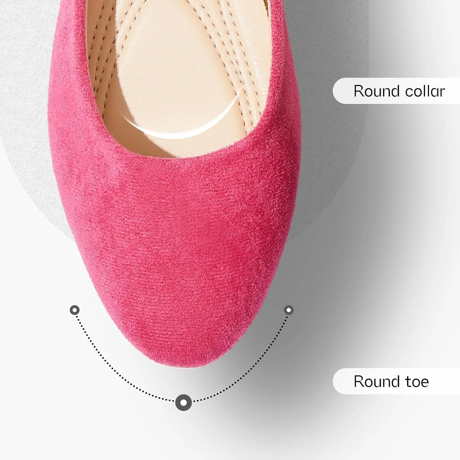 Shupua Flats for Women Round Toe Flat Shoes Dressy Black Ballet Flats Comfortable Womens Dress Shoes Ballerina Flats for Work