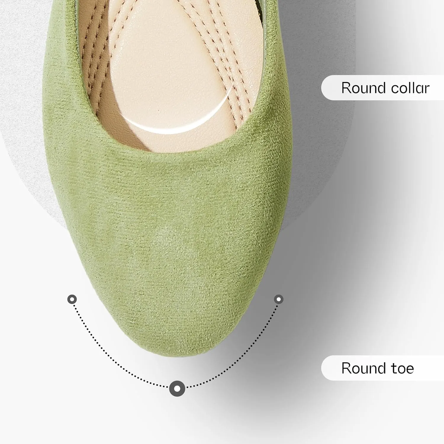 Shupua Flats for Women Round Toe Flat Shoes Dressy Black Ballet Flats Comfortable Womens Dress Shoes Ballerina Flats for Work