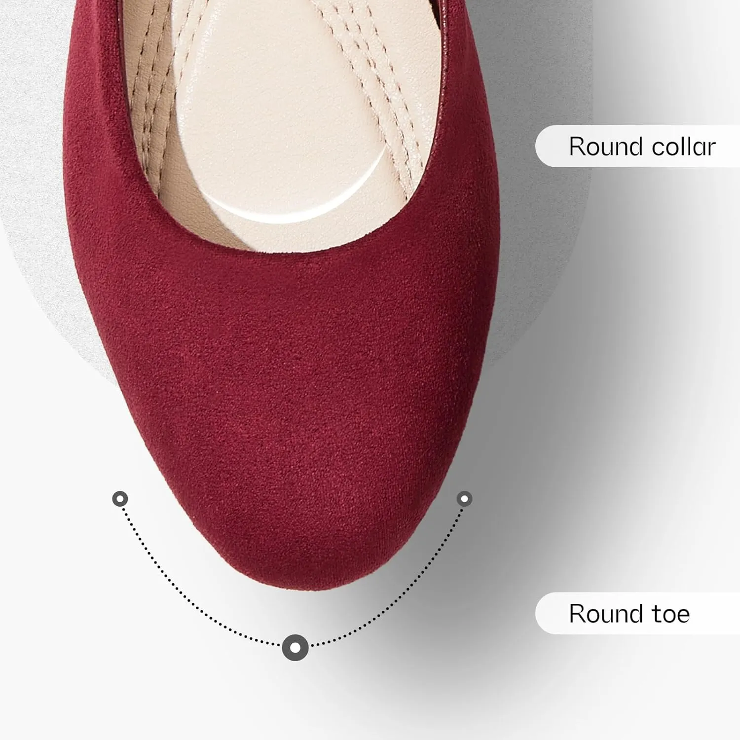 Shupua Flats for Women Round Toe Flat Shoes Dressy Black Ballet Flats Comfortable Womens Dress Shoes Ballerina Flats for Work
