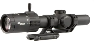 Sig Sauer Tango-MSR 1-6x24mm Riflescope; MSR-BDC6 Reticle with Alpha-MSR Cantilever Mount