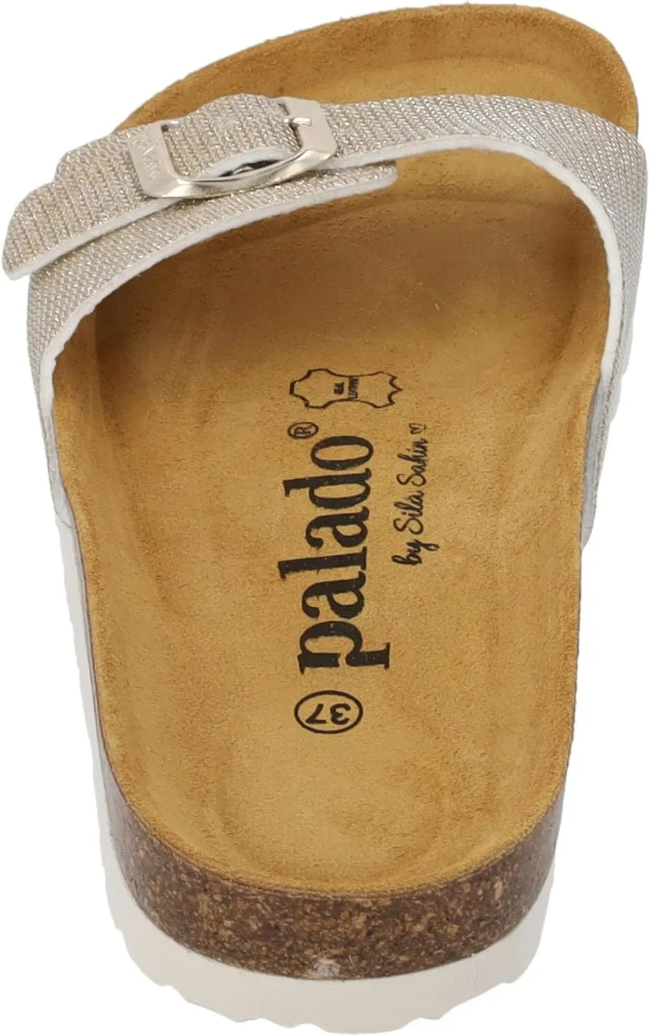 Sila Sahin Women's Malta Tiffany Mules - Elegant Sandals Made in Spain - Slippers with Cork Footbed - Comfortable Summer Shoes