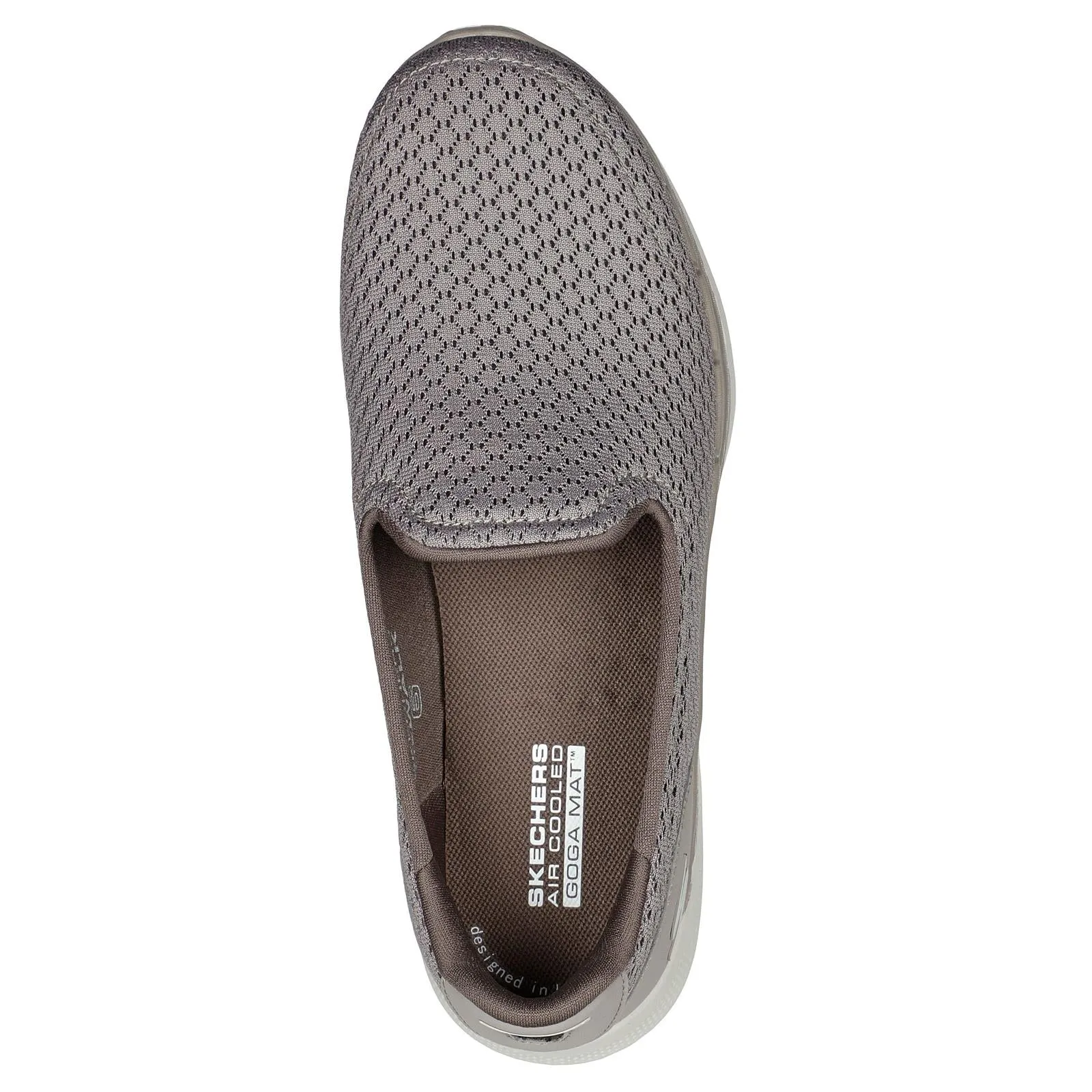 Skechers Ladies Go Walk 6 Sea Coast Taupe Slip On Shoes