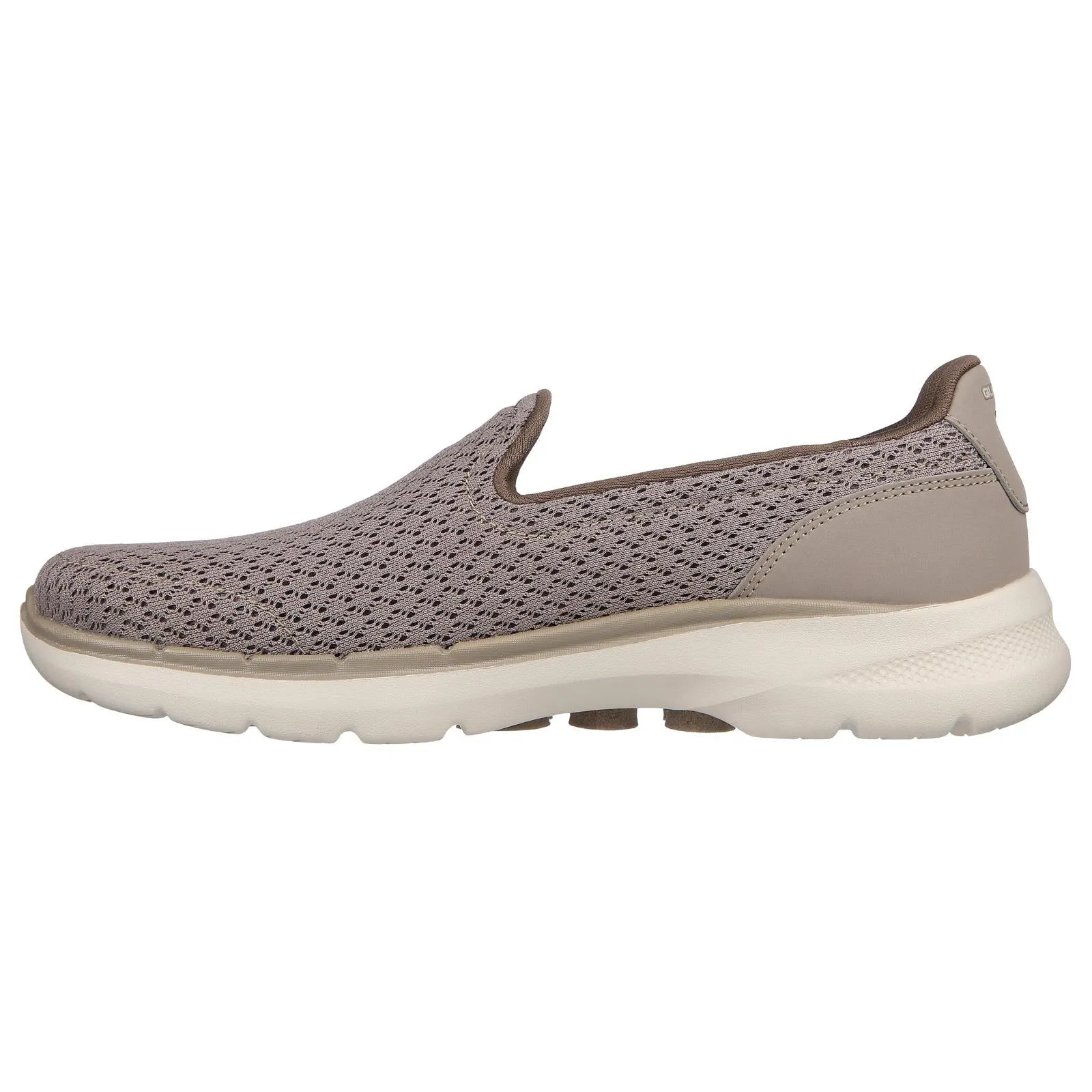 Skechers Ladies Go Walk 6 Sea Coast Taupe Slip On Shoes