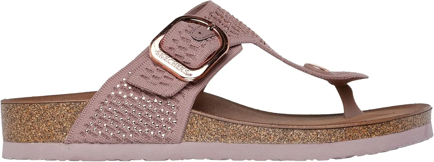 Skechers Women's Arch Fit Granola-Enchanted Sparkle Flip-Flop