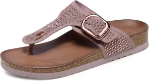 Skechers Women's Arch Fit Granola-Enchanted Sparkle Flip-Flop