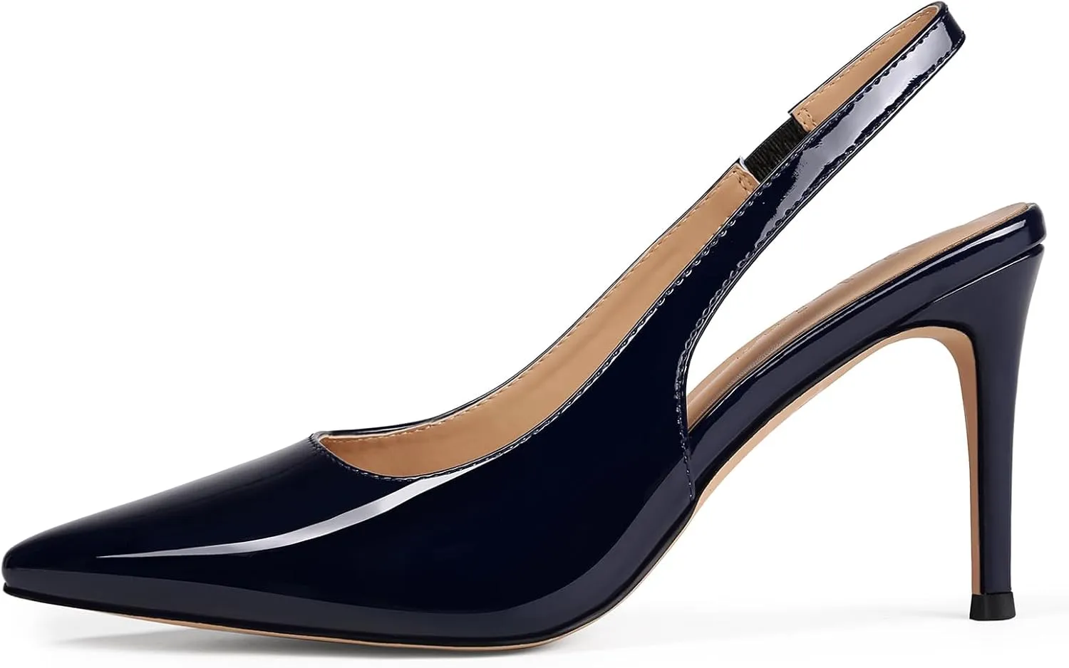 Slingback Heels for Women Pointed Closed Toe Stiletto Pumps Slip-On Dress Shoes Elegant Comfortable Women's Heels for Party Wedding