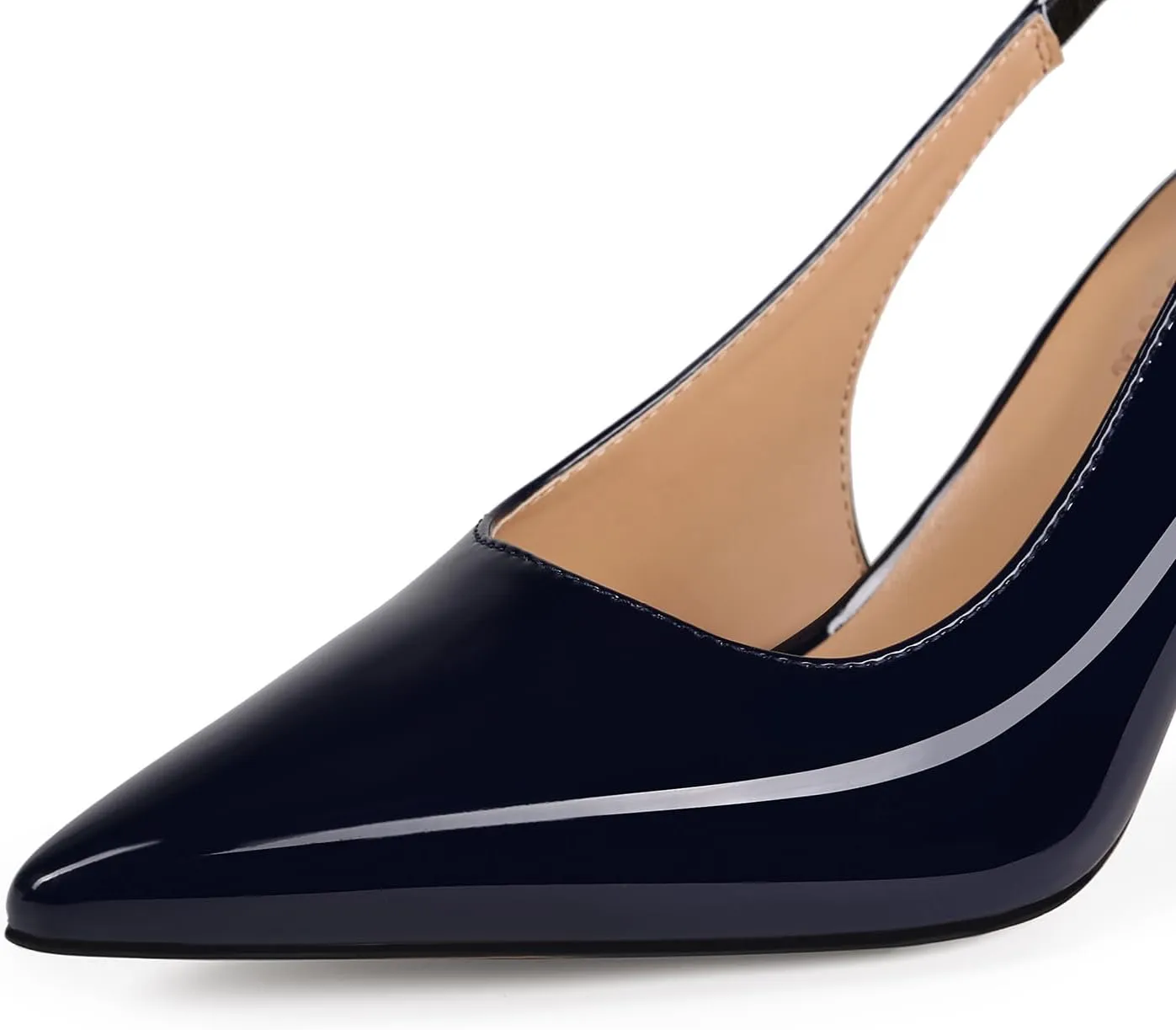 Slingback Heels for Women Pointed Closed Toe Stiletto Pumps Slip-On Dress Shoes Elegant Comfortable Women's Heels for Party Wedding