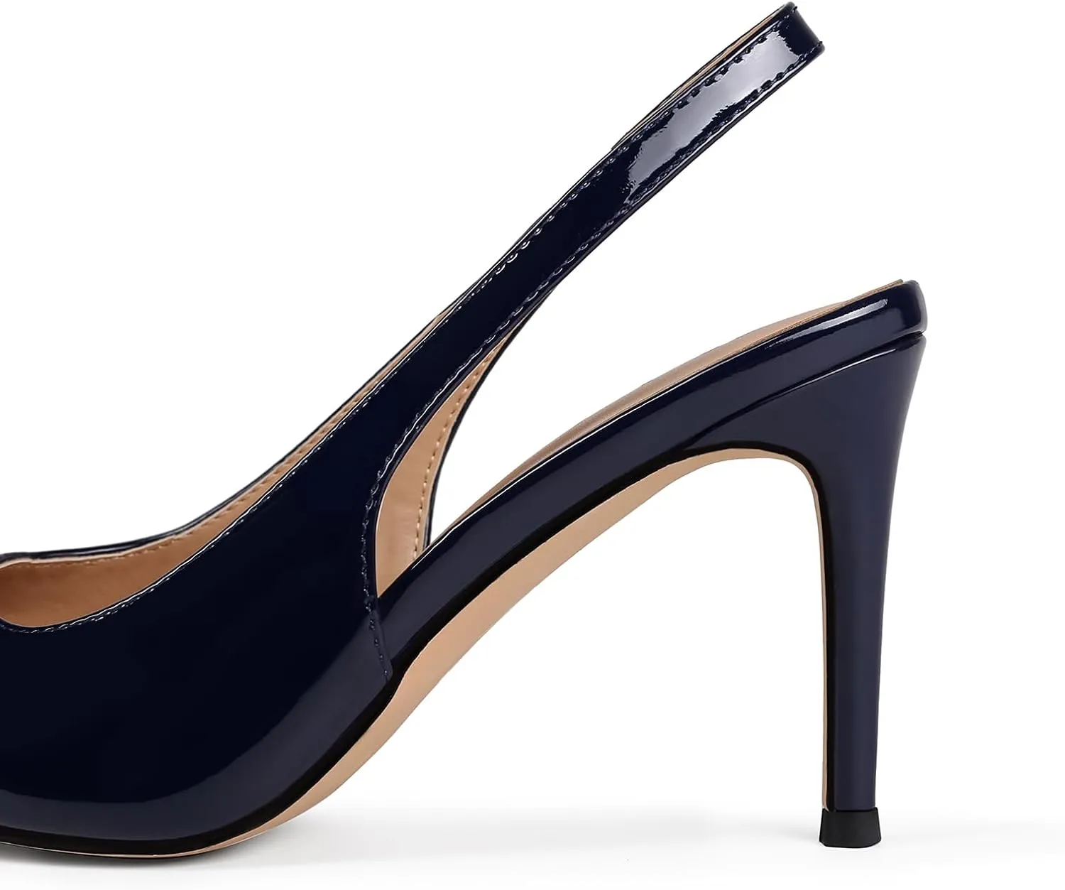 Slingback Heels for Women Pointed Closed Toe Stiletto Pumps Slip-On Dress Shoes Elegant Comfortable Women's Heels for Party Wedding