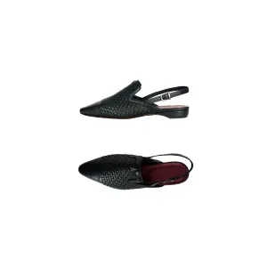 Slingback Shoes Intreccio Soft Black