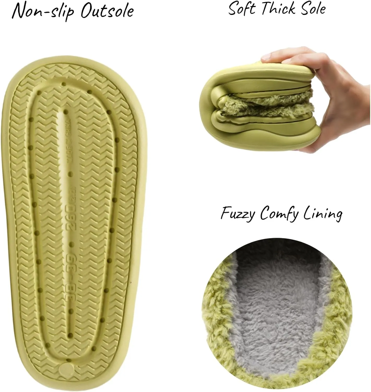 Slippers for Women Men, Memory Foam Slippers for Women, Soft Thick Fuzzy Bedroom House Shoes Indoor Outdoor