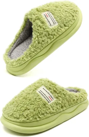 Slippers for Women Men, Memory Foam Slippers for Women, Soft Thick Fuzzy Bedroom House Shoes Indoor Outdoor