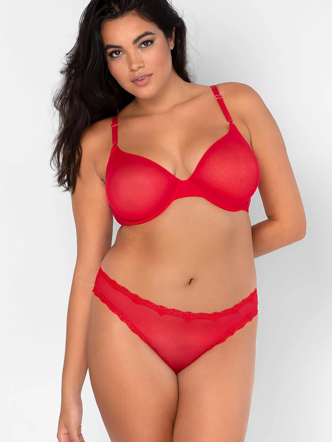 Smart & Sexy Sheer Mesh Demi Underwire Bra – Available in Single or 2-Pack, Flirty & Supportive