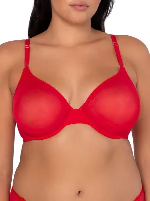 Smart & Sexy Sheer Mesh Demi Underwire Bra – Available in Single or 2-Pack, Flirty & Supportive