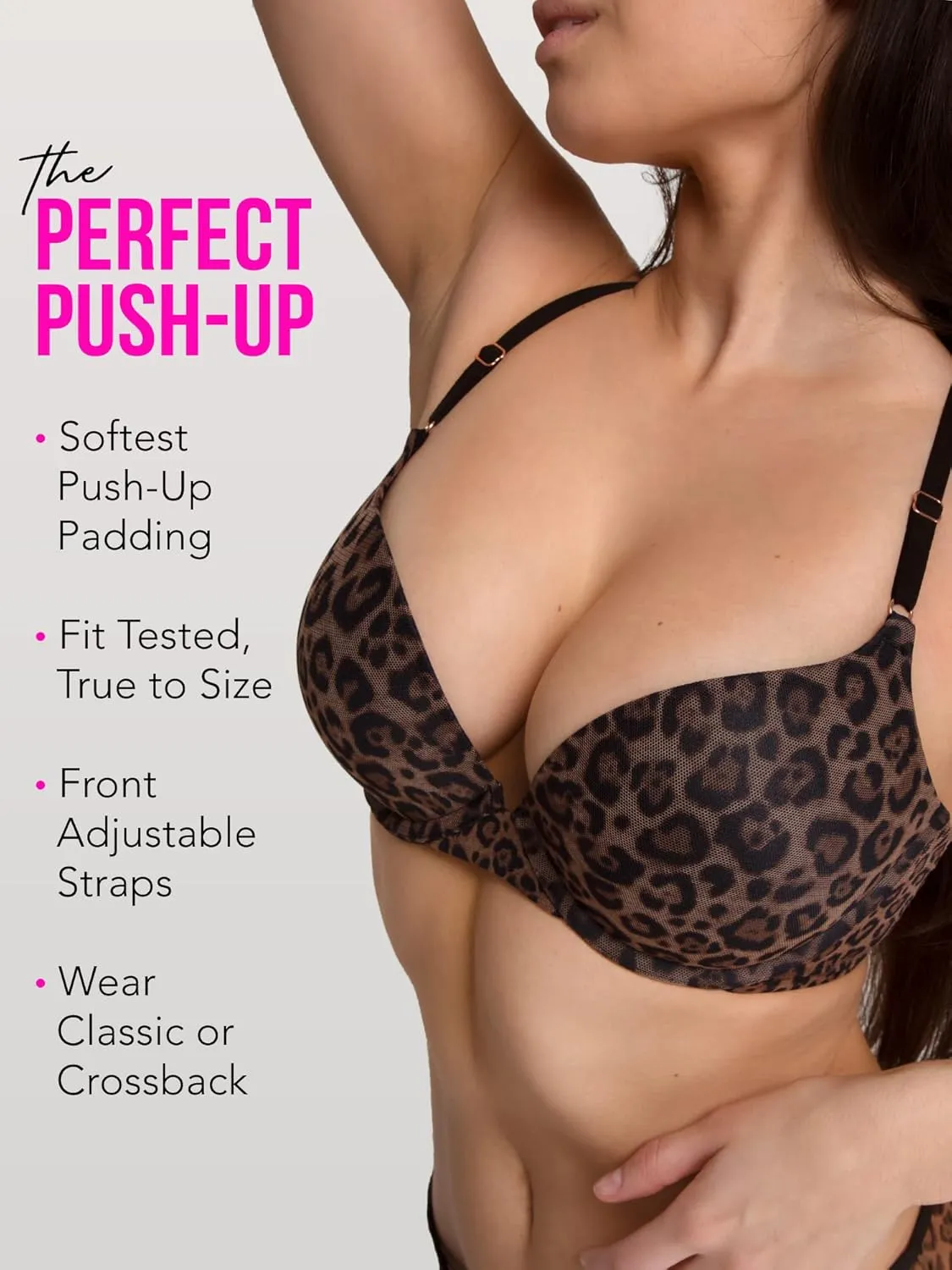 Smart & Sexy Women's Push-Up Bra – Comfortable Cotton and Spandex Fabric for Everyday Wear