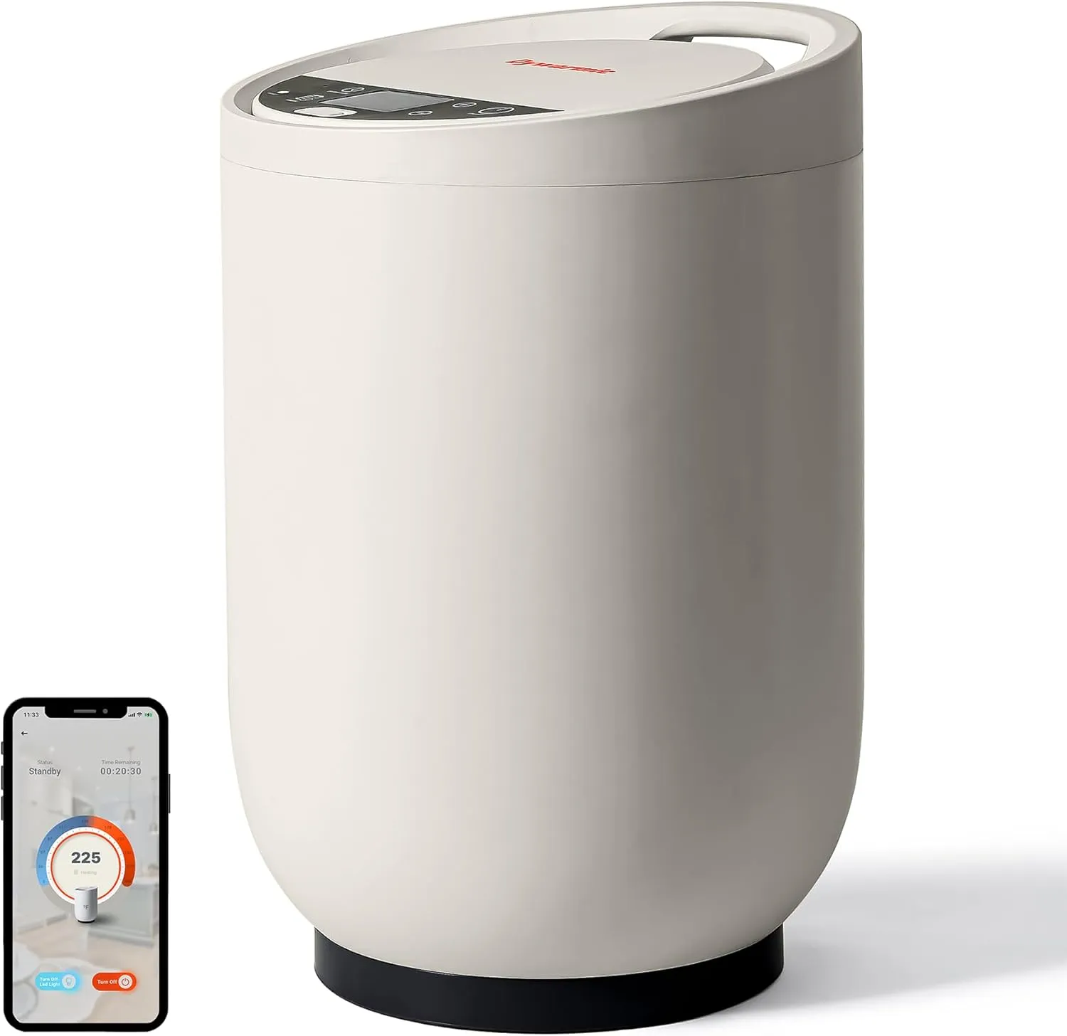 Smart Towel Warmer - Coolbreeze Insulation Tech | Voice Control with Alexa & Google Assistant | Matte Finish | 20L