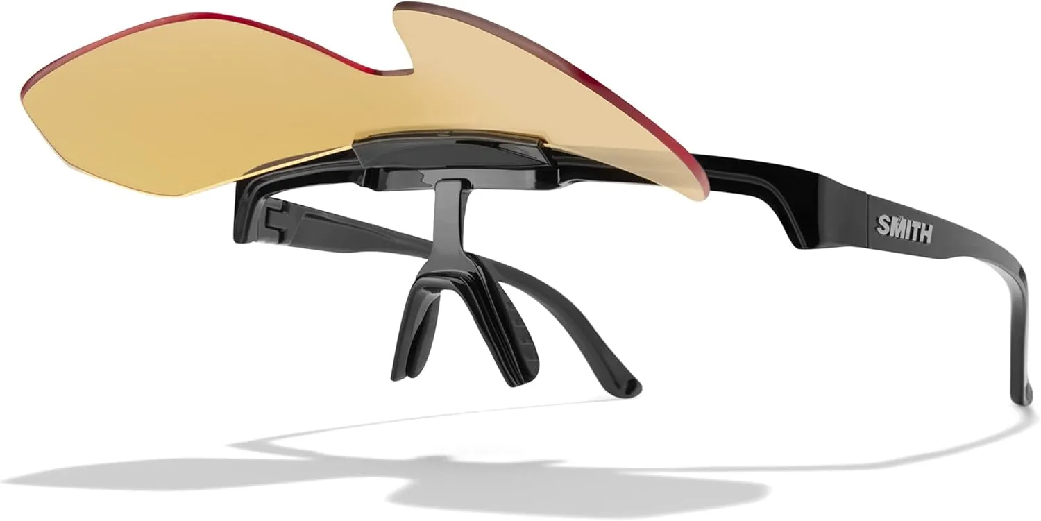 SMITH XC Sunglasses with ChromaPop Lens Technology – Flip-Up Shield Lens Performance Sports Sunglasses – For Men & Women