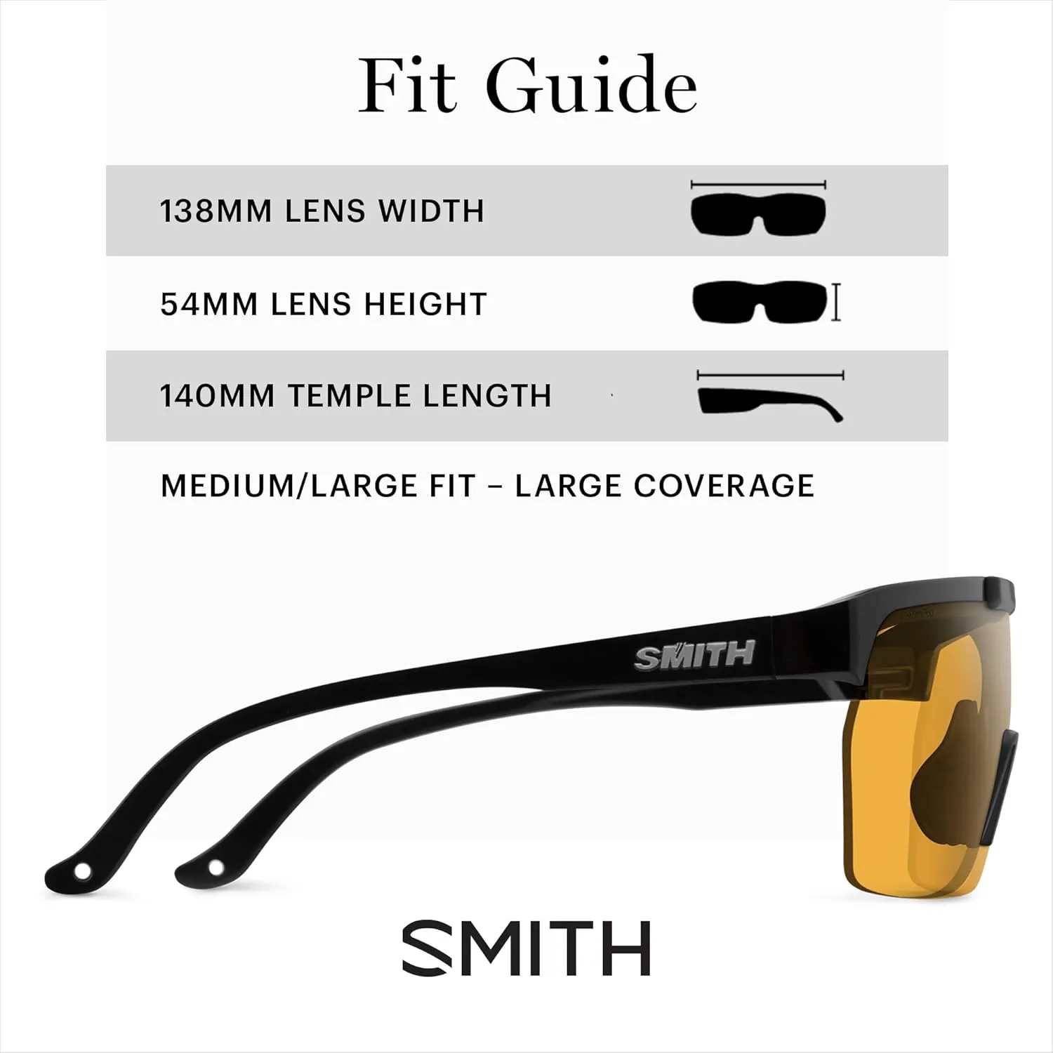 SMITH XC Sunglasses with ChromaPop Lens Technology – Flip-Up Shield Lens Performance Sports Sunglasses – For Men & Women