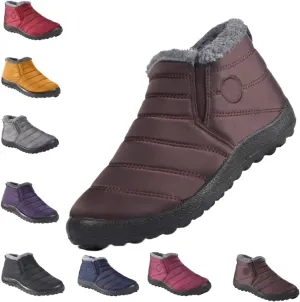 Snow Boots for Women Winter Warm Ankle Booties Waterproof Comfortable Slip On Outdoor Fur Lined Lining Womens Snow Boots
