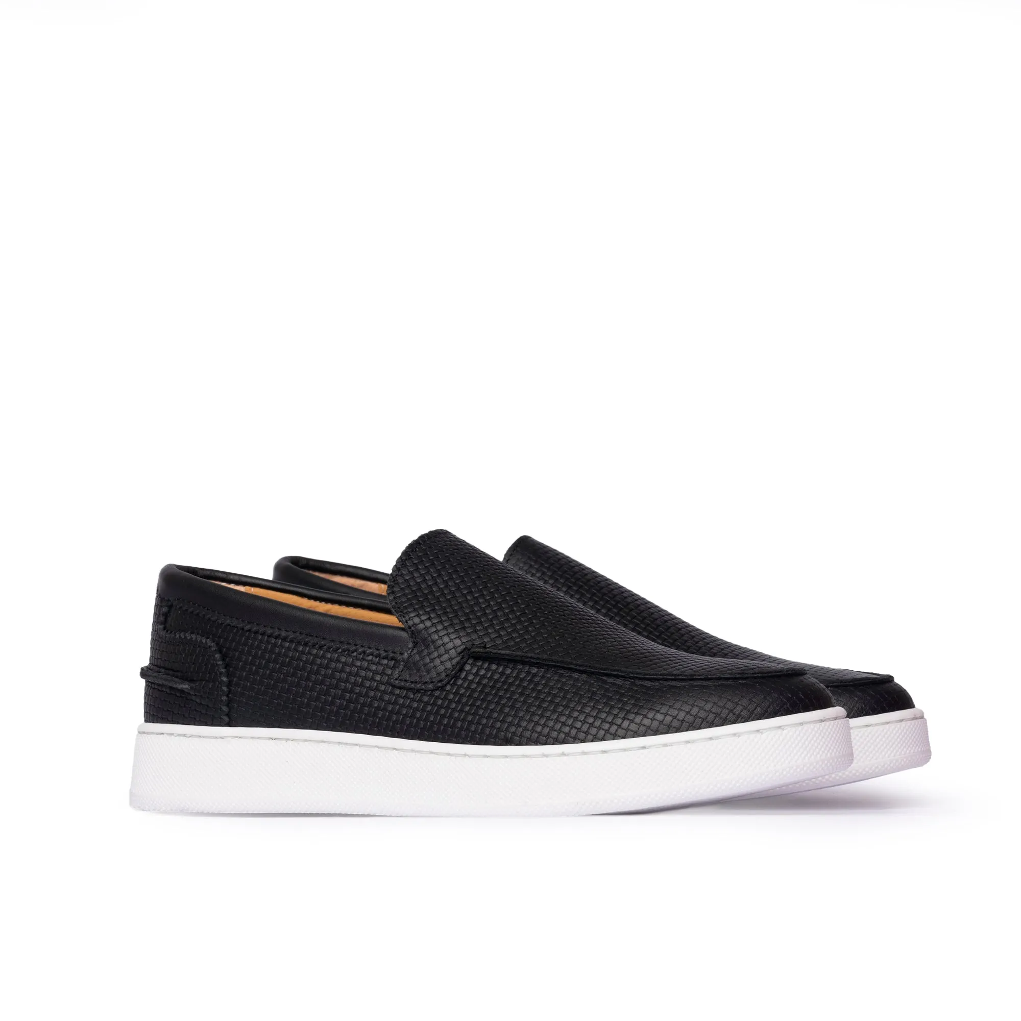 Soft in pelle slip on uomo