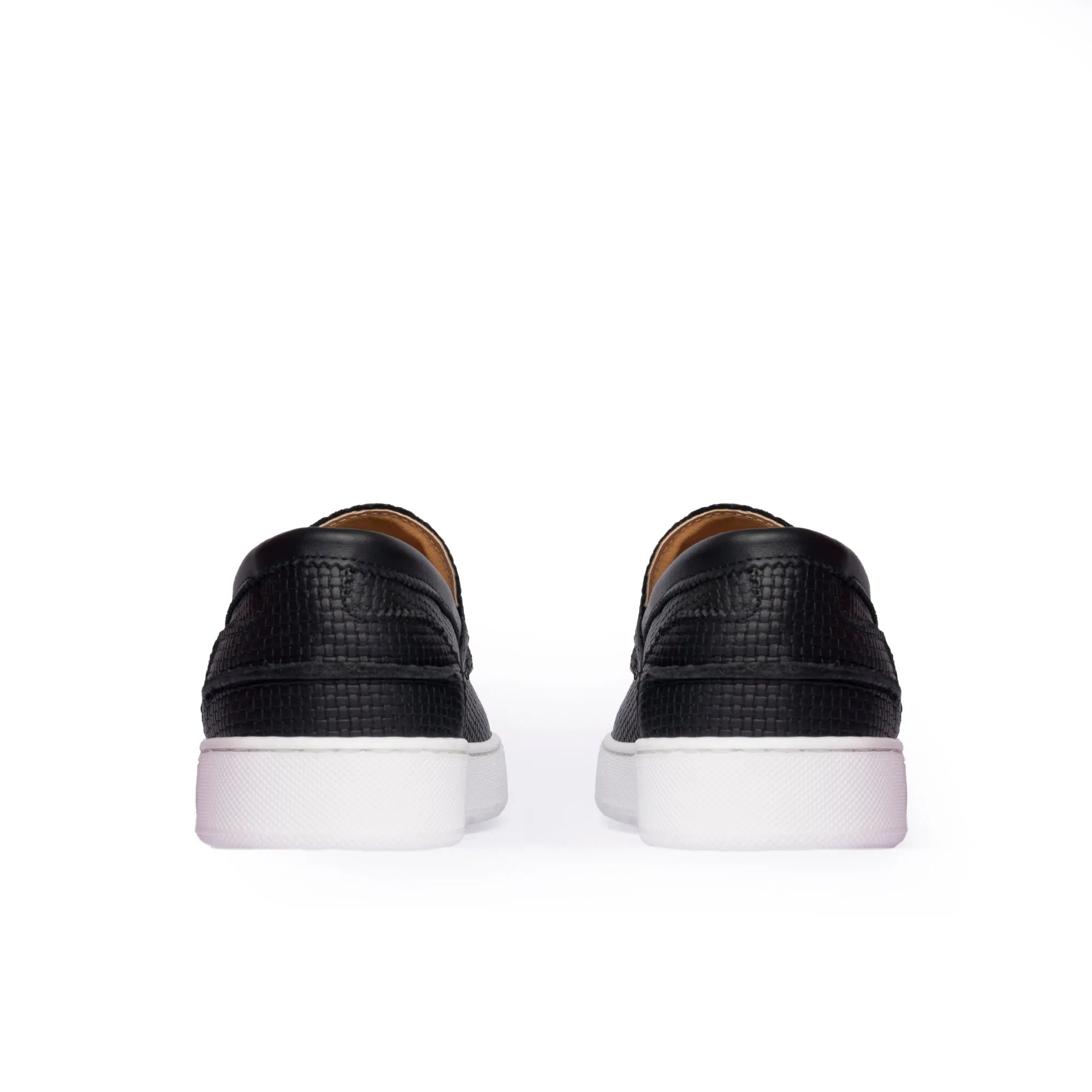 Soft in pelle slip on uomo
