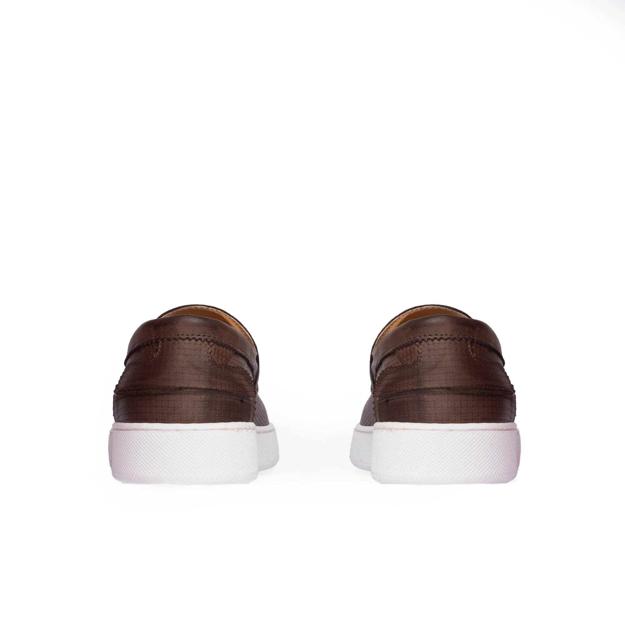 Soft in pelle slip on uomo