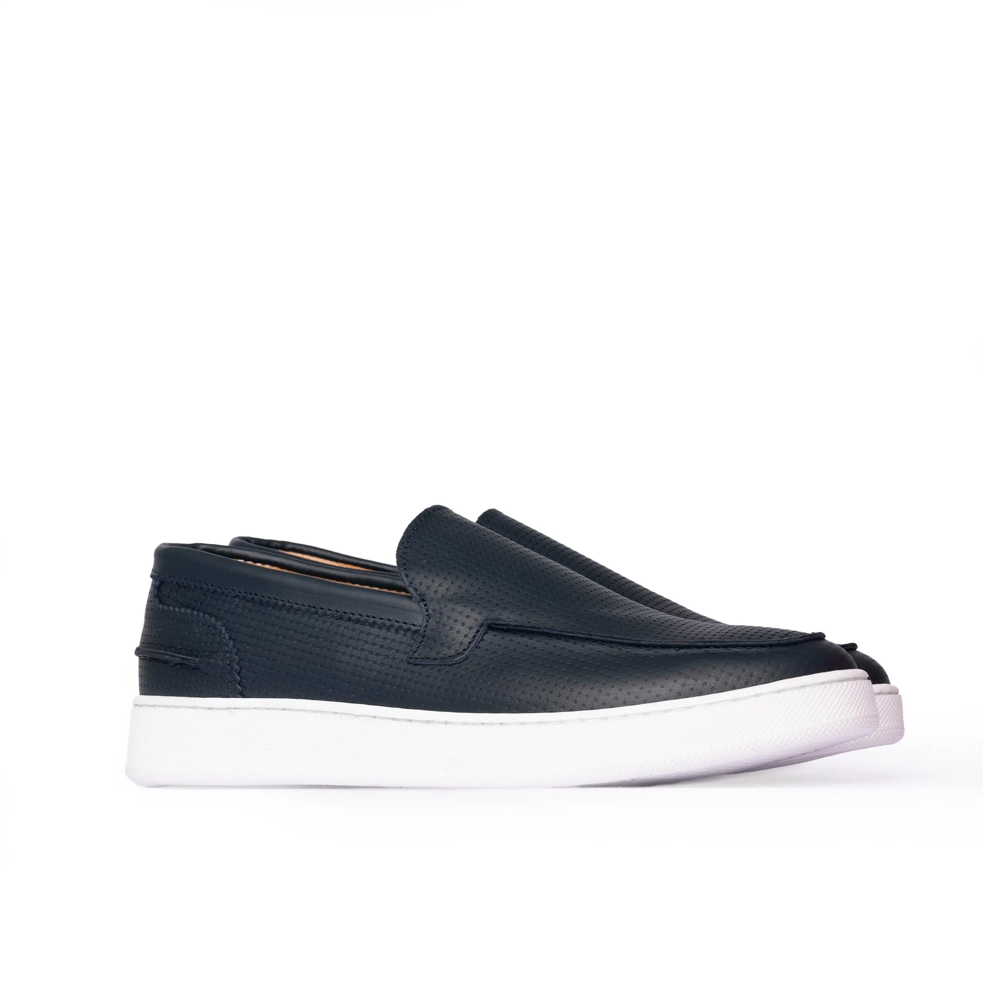 Soft in pelle slip on uomo