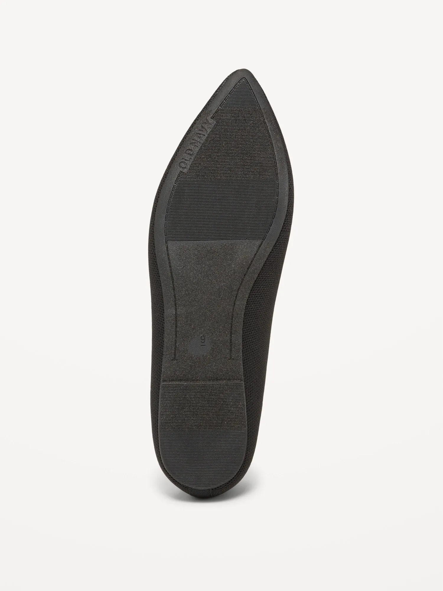 Soft-Knit Pointed-Toe Ballet Flats